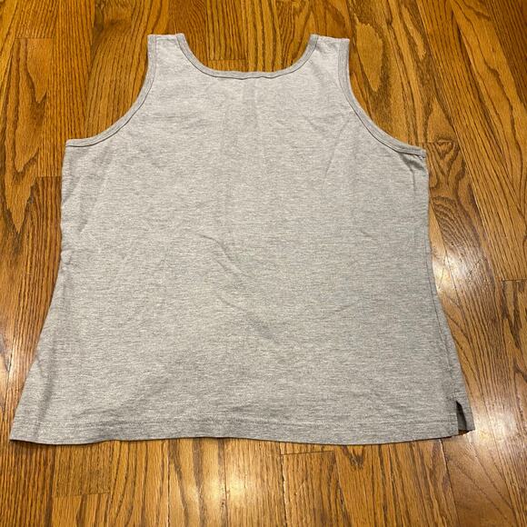 Champion Relaxed Fit Cotton Workout Tank Top Gray Large - Picture 2 of 5